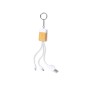 Brestin - Anschluss Micro USB, Typ C und Lightning 5V DC 2.4A | Bambus/ Marmor Extrakten