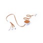 Sherat RCS - Ausziehbares Kabel. Anschluss Micro USB, Typ C und Lightning 5V DC 2.4A | Reclycling Leder/ Reclycling ABS