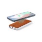 Yerry RCS - Sans Fil 10W. 8000 mAh. 1 Sortie USB et 1 Type C. Entrée Micro USB et Type C | Cuir Recyclé/ ABS Recyclé