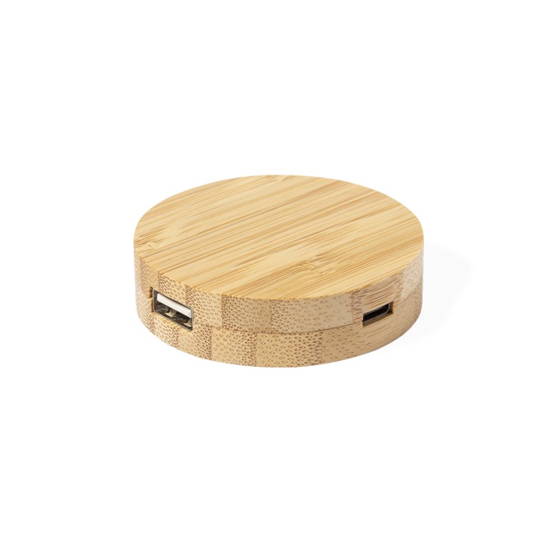Lasiar - 1 Typ C Hub. 2 Hubs USB 2.0 | Bambus