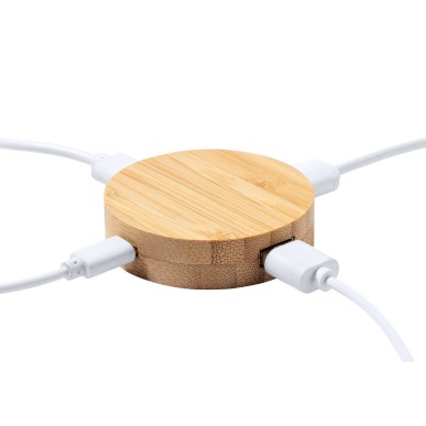 Lasiar - 1 Typ C Hub. 2 Hubs USB 2.0 | Bambus