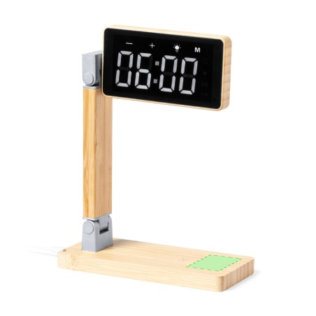 Edres - Lampe 16 Leds. Faltbar. 3 Lichtpositionen. Einstellbare Lichtintensität. Drahtlos Ladegerät 15W. USB Ausgang. USB Anschl