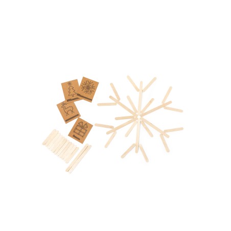 Aleko - 36 Stück. Baumwolle Etui | Holz