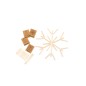 Aleko - 36 Stück. Baumwolle Etui | Holz