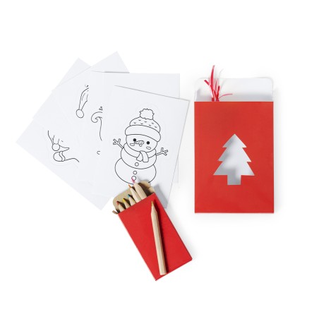 Hilvira - 6 Stifte und 6 Ornament Inklusive | Reclycling Pappe