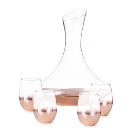 Prescot - 4 Verres 500 ml. Décanteur 1,8 L | Verre