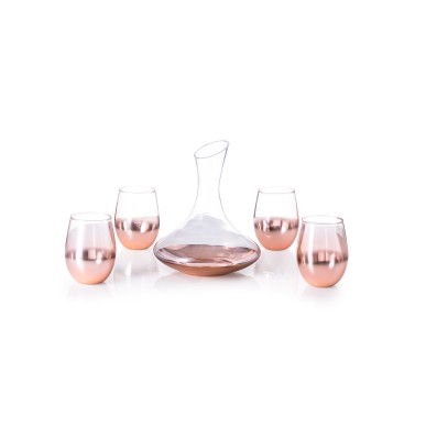 Prescot - 4 Verres 500 ml. Décanteur 1,8 L | Verre
