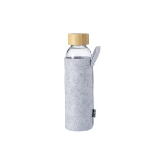 Blorek - 500 ml. Étui Feutrine RPET | Verre/ Bambou