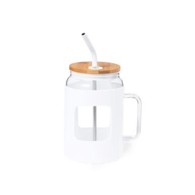 Jacin - 1,6 L. Silikon Etui | Glas/ Bambus