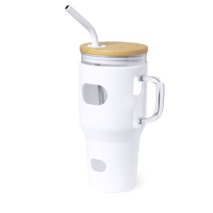 Namun - 1,1 L. Silikon Etui | Glas/ Bambus