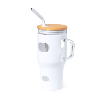 Namun - 1,1 L. Silikon Etui | Glas/ Bambus