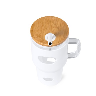 Namun - 1,1 L. Silikon Etui | Glas/ Bambus