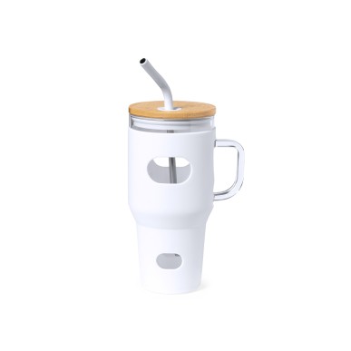 Namun - 1,1 L. Silikon Etui | Glas/ Bambus