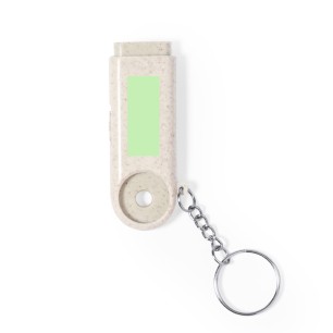 Evelyn - 2 Leds. Piles Bouton Incluses | Paille de Blé/ ABS