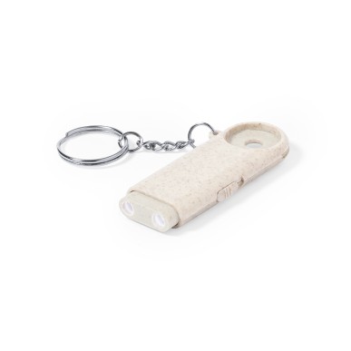 Evelyn - 2 Leds. Piles Bouton Incluses | Paille de Blé/ ABS