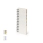 Sorduk - 30 Blätter Notizblock. 25 Haftnotizen 4,5 x 4,4 cm. 125 Mini Haftnotizen 1,5 x 4,3 cm | Weizenstroh/ PP