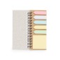 Sorduk - 30 Blätter Notizblock. 25 Haftnotizen 4,5 x 4,4 cm. 125 Mini Haftnotizen 1,5 x 4,3 cm | Weizenstroh/ PP