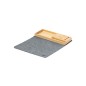 Hossian - Faltbar. Drahtlos Ladegerät 15W. Rutschfest | Polyester 300D RPET/ Wildleder/ Bambus