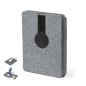 Morrison - Drahtlos Ladegerät 10W. Power Bank 5000 mAh. 65 Blätter Notizblock. Typ C Ausgänge und Eingang | Polyester 300D RPET