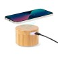 Sheilax - Lautsprecher Bluetooth Anschluss. Schallleistung 5W. Batterie 400 mAh. Drahtlos Ladegerät 15W. USB Anschluss | Bambus. Sheilax - Lautsprecher Bluetooth Anschluss. Schallleistung 5W. Batterie 400 mAh. Drahtlos Ladegerät 15W. USB Anschluss | Bambus.