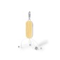 Abby - Anschluss Micro USB, Typ C und Lightning 5V DC 2A | Weizenstroh/ ABS/ Bambus