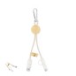 Denny - Anschluss Micro USB, Typ C und Lightning 5V DC 2.4A | Weizenstroh/ ABS/ Bambus/ Baumwolle