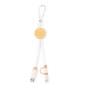 Denny - Anschluss Micro USB, Typ C und Lightning 5V DC 2.4A | Weizenstroh/ ABS/ Bambus/ Baumwolle