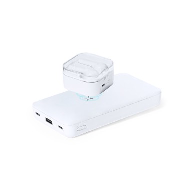 Barry - Drahtlos 15W. 5000 mAh. USB Ausgänge. 2 Typ C Ausgänge und Ein