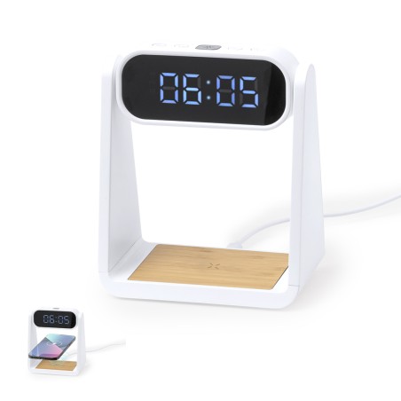 Darret - Lampe 6 Leds. Drahtlos Ladegerät 10W. USB Anschluss | ABS/ Ba