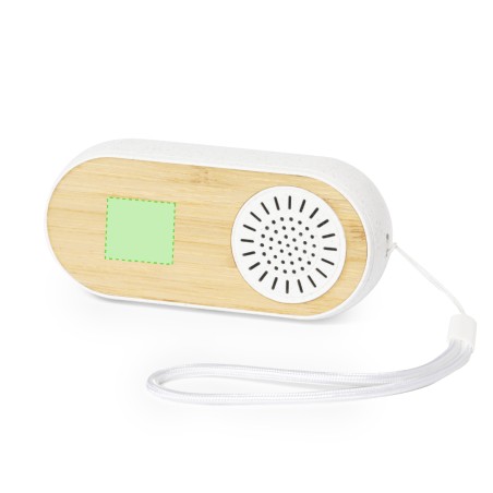 Gissel - Bluetooth Anschluss. Schallleistung 3W. Batterie 30 mAh/ Aufladestation 300 mAh | Weizenstroh/ ABS/ Bambus