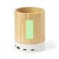 Birwen - Geeignet für die datenübertragung. Drahtlos Ladegerät 5W. 1 Typ C Hub. 2 Hubs USB 2.0 | Weizenstroh/ ABS/ Bambus