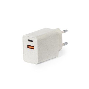 Avery - Schnelle Aufladung. 1 USB Ausgäng und 1 Typ C Ausgang | Weizen