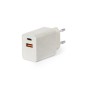 Avery - Schnelle Aufladung. 1 USB Ausgäng und 1 Typ C Ausgang | Weizenstroh/ ABS