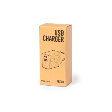 Avery - Schnelle Aufladung. 1 USB Ausgäng und 1 Typ C Ausgang | Weizen