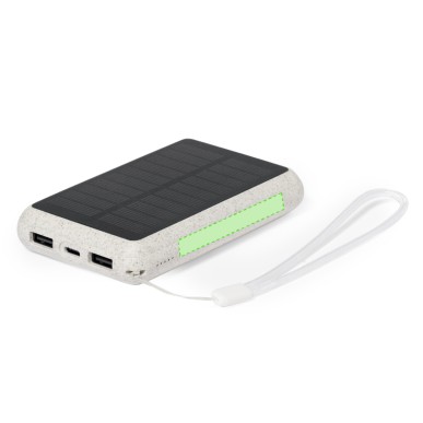 Dawson - 5000 mAh. Solarladung. 2 USB Ausgänge. Typ C Ausgänge und Ein