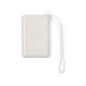 Dawson - 5000 mAh. Solarladung. 2 USB Ausgänge. Typ C Ausgänge und Eingang | Weizenstroh/ ABS