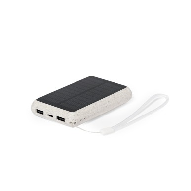 Dawson - 5000 mAh. Solarladung. 2 USB Ausgänge. Typ C Ausgänge und Ein