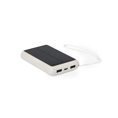 Dawson - 5000 mAh. Solarladung. 2 USB Ausgänge. Typ C Ausgänge und Ein