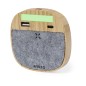 Emerson - Drahtlos 15W. 1 USB und 1 Typ C Ausgänge | Filz RPET/ Bambus Emerson - Drahtlos 15W. 1 USB und 1 Typ C Ausgänge | Filz RPET/ Bambus