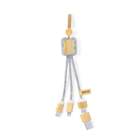 Braxton - Anschluss Micro USB, Typ C und Lightning 5V DC 2.4A | Filz R