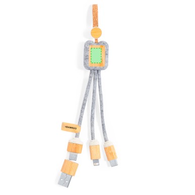 Braxton - Anschluss Micro USB, Typ C und Lightning 5V DC 2.4A | Filz R