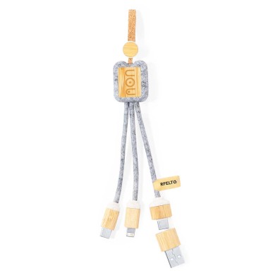Braxton - Anschluss Micro USB, Typ C und Lightning 5V DC 2.4A | Filz R