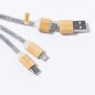 Braxton - Anschluss Micro USB, Typ C und Lightning 5V DC 2.4A | Filz RPET/ Bambus Braxton - Anschluss Micro USB, Typ C und Lightning 5V DC 2.4A | Filz RPET/ Bambus