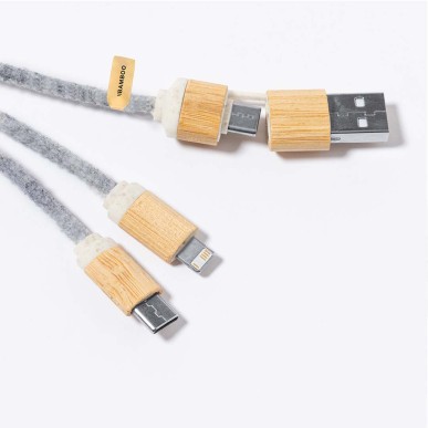 Braxton - Anschluss Micro USB, Typ C und Lightning 5V DC 2.4A | Filz R