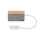 Barney - 1 Typ C Hub. 2 Hubs USB 2.0 | Filz RPET/ Bambus Barney - 1 Typ C Hub. 2 Hubs USB 2.0 | Filz RPET/ Bambus