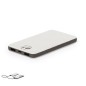 Mayer - 5000 mAh. 2 USB und 1 Typ C Ausgänge. Micro USB und Typ C Eingang | Kaffeefaser/ ABS/ Reclycling Baumwolle Mayer - 5000 mAh. 2 USB und 1 Typ C Ausgänge. Micro USB und Typ C Eingang | Kaffeefaser/ ABS/ Reclycling Baumwolle