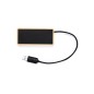 Ginger - Led Lichter. 1 Typ C Hub. 2 Hubs USB 2.0 | Bambus Ginger - Led Lichter. 1 Typ C Hub. 2 Hubs USB 2.0 | Bambus