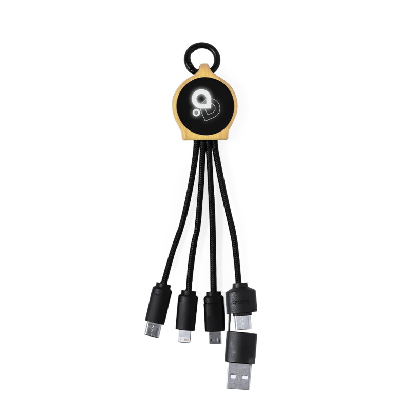 Lawrence - Led Lichter. Anschluss Micro USB, Typ C und Lightning 5V DC 2.4A | Bambus Lawrence - Led Lichter. Anschluss Micro USB, Typ C und Lightning 5V DC 2.4A | Bambus