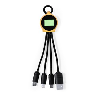Lawrence - Led Lichter. Anschluss Micro USB, Typ C und Lightning 5V DC 2.4A | Bambus