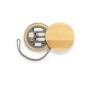 Chaconix - Geeignet für die datenübertragung. Anschluss Micro USB, Typ C und Lightning 5V DC 3A | Bambus/ Weizenstroh/ ABS Chaconix - Geeignet für die datenübertragung. Anschluss Micro USB, Typ C und Lightning 5V DC 3A | Bambus/ Weizenstroh/ ABS